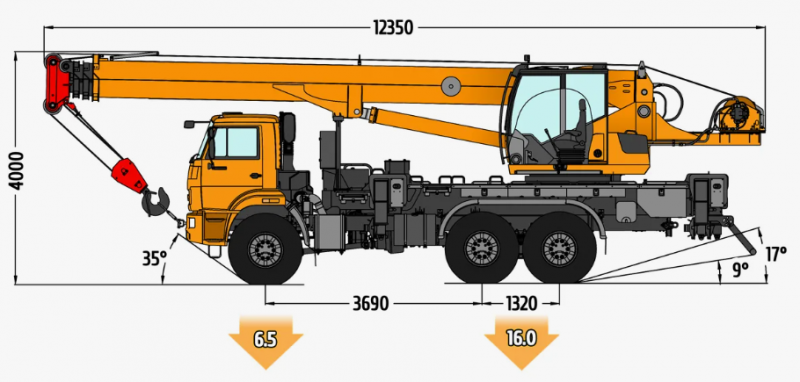 КС-55713-5К-3 Автомобильный кран