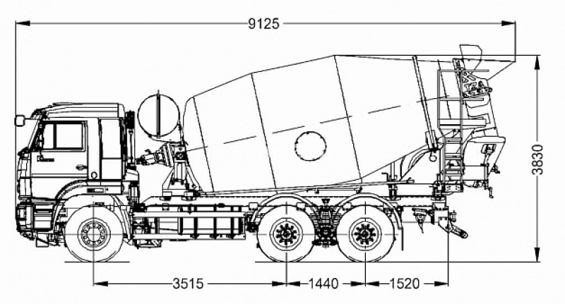 58140V Автобетоносмеситель