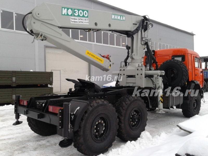 Тягач КАМАЗ 43118 с КМУ ИНМАН ИФ 300 (без электроники)